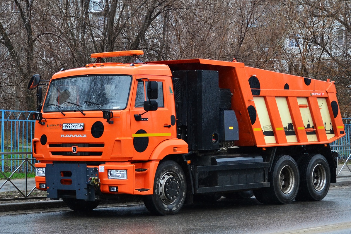 Волгоградская область, № Н 992 КС 134 — КамАЗ-65115-37