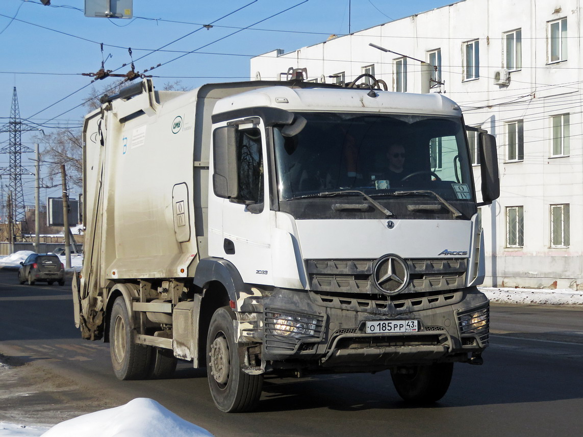 Кировская область, № О 185 РР 43 — Mercedes-Benz Arocs 2033 [Z9M]