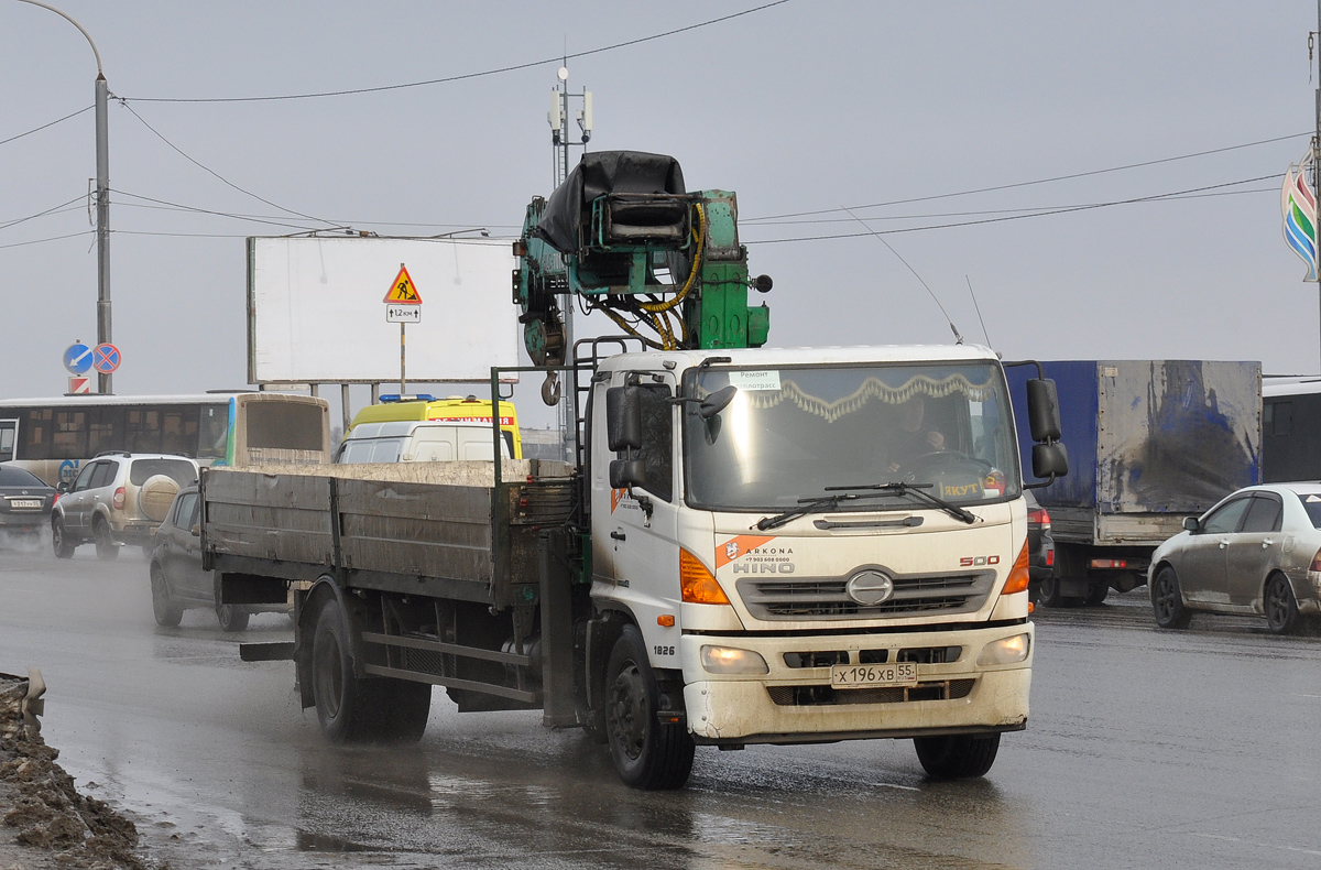 Омская область, № Х 196 ХВ 55 — Hino 500
