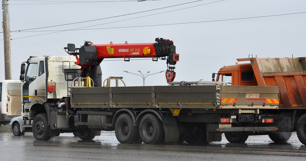 Омская область, № Х 573 СО 55 — FAW J6 CA3250