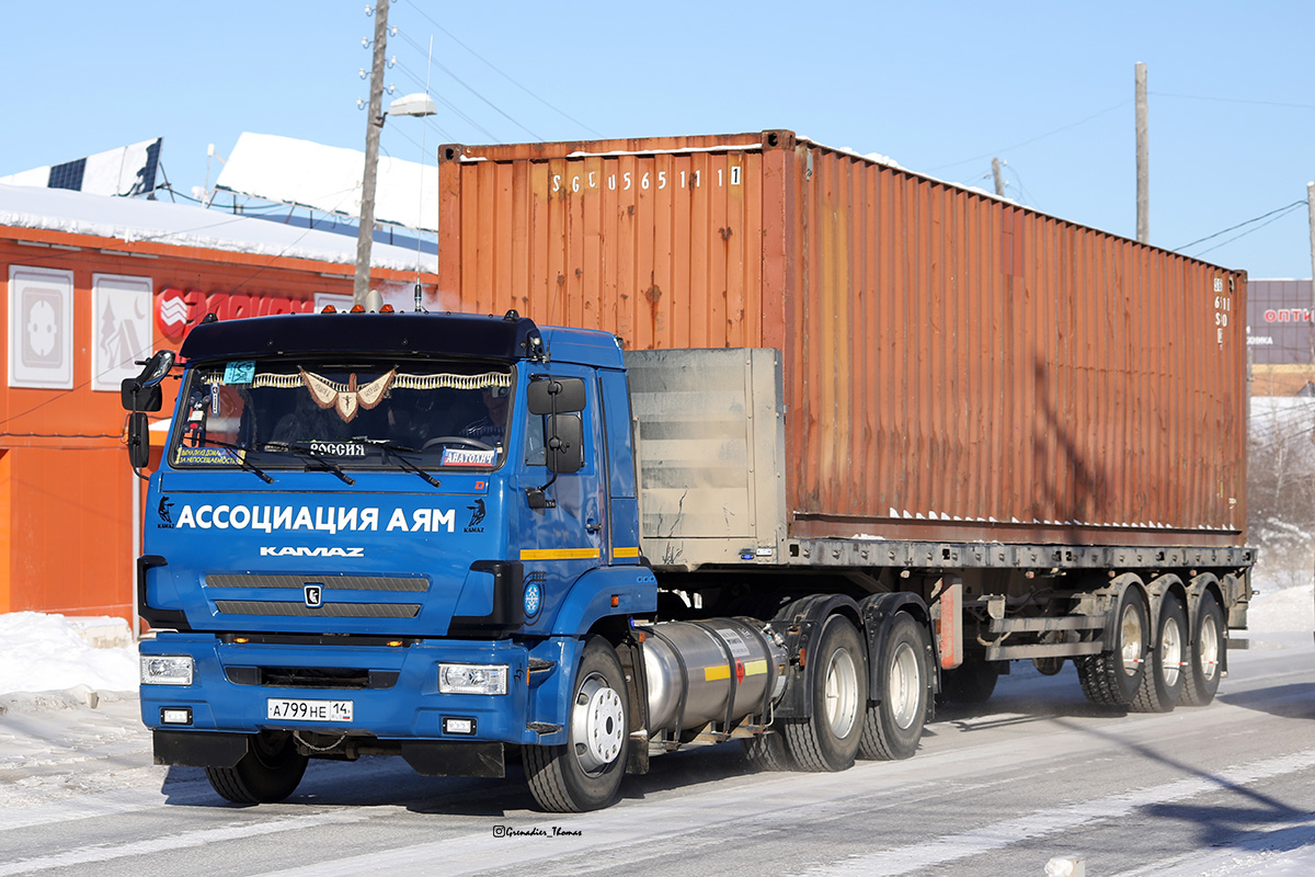 Саха (Якутия), № А 799 НЕ 14 — КамАЗ-65116-50