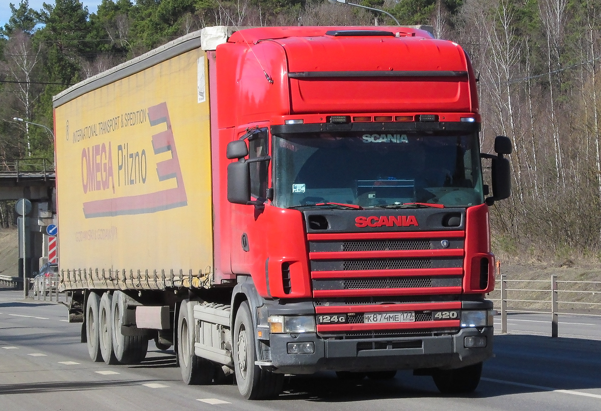 Москва, № К 874 МЕ 177 — Scania ('1996) R124G