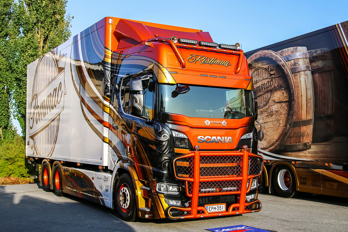 Финляндия, № EPM-351 — Scania ('2016) R-Series (общ. м); Финляндия — Power Truck Show 2019