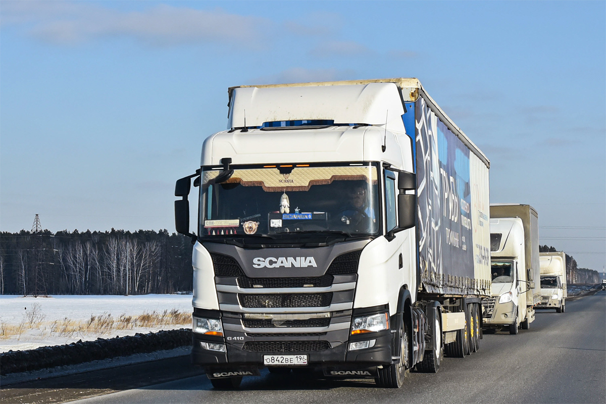 Свердловская область, № О 842 ВЕ 196 — Scania ('2016) G410