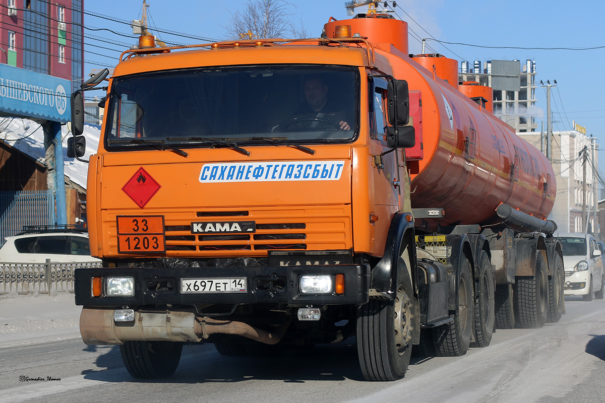 Саха (Якутия), № Х 697 ЕТ 14 — КамАЗ-65116-62