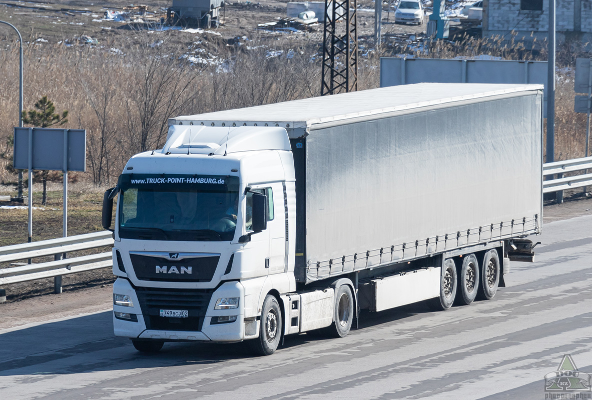Алматы, № 749 BCJ 02 — MAN TGX ('2016) 18.460
