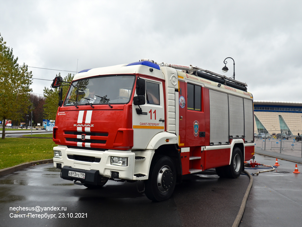 Санкт-Петербург, № Е 813 РЕ 198 — КамАЗ-43265-5H(56); Санкт-Петербург — Финал соревнований по скоростному маневрированию на пожарных автомобилях "Трасса-01", 23.10.2021