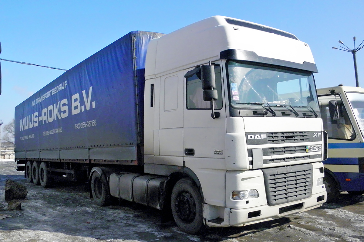 Днепропетровская область, № АЕ 0929 ВК — DAF XF95 FT