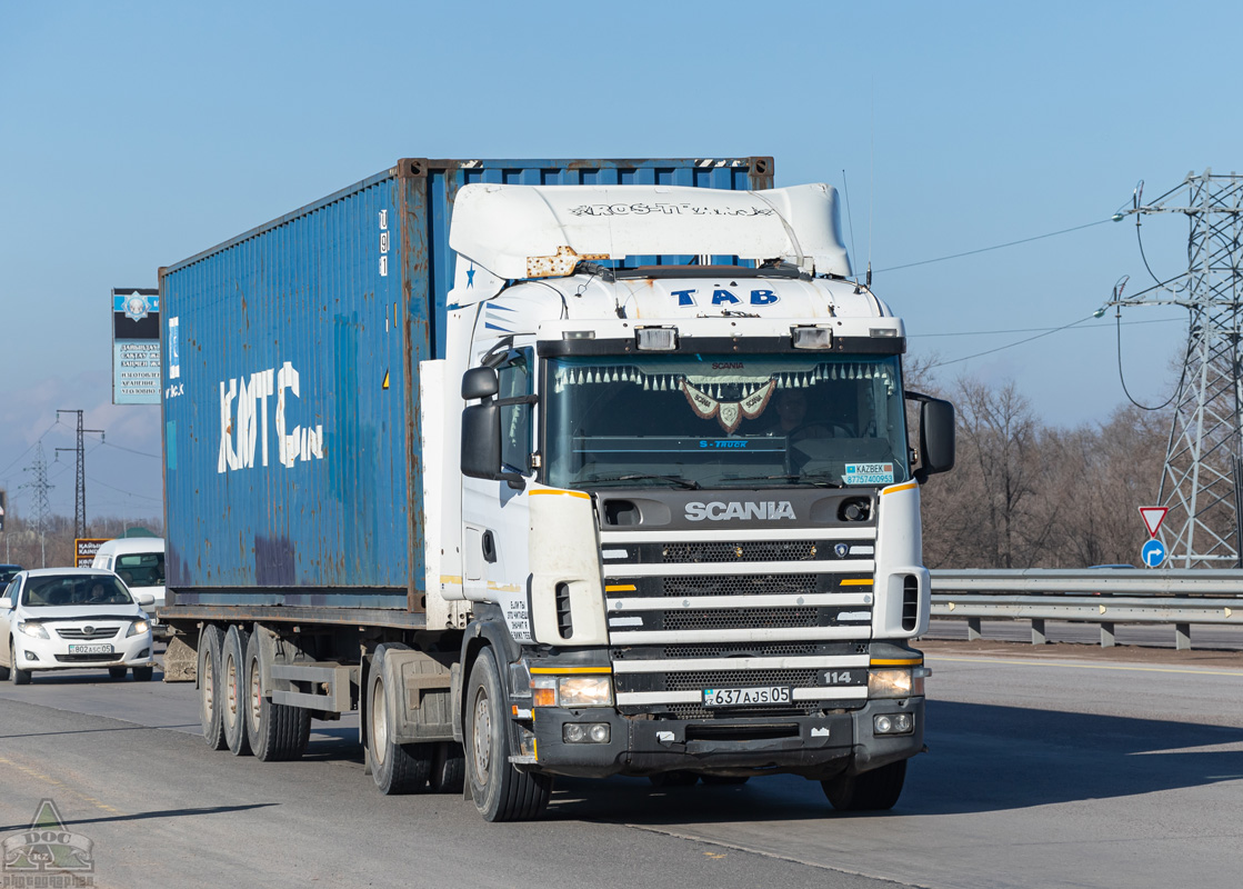 Алматинская область, № 637 AJS 05 — Scania ('1996) R114L