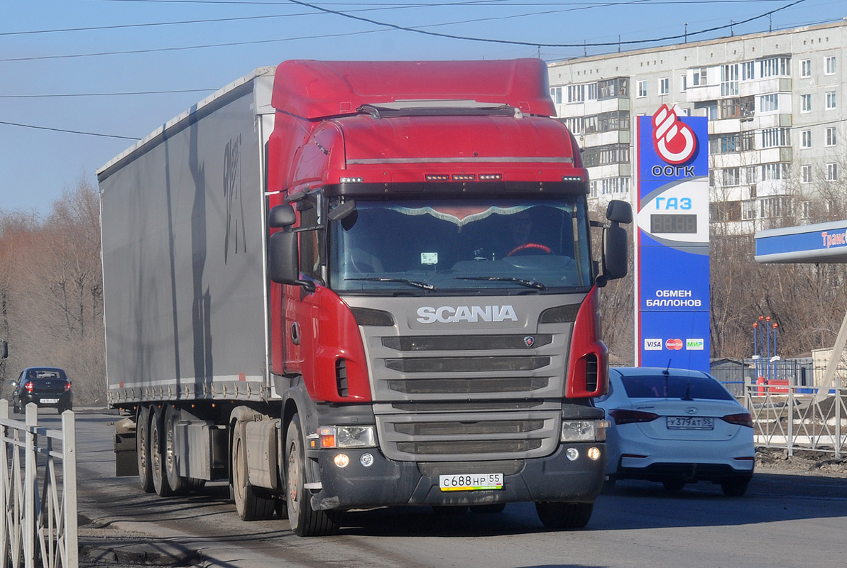 Омская область, № С 688 НР 55 — Scania ('2013) G440