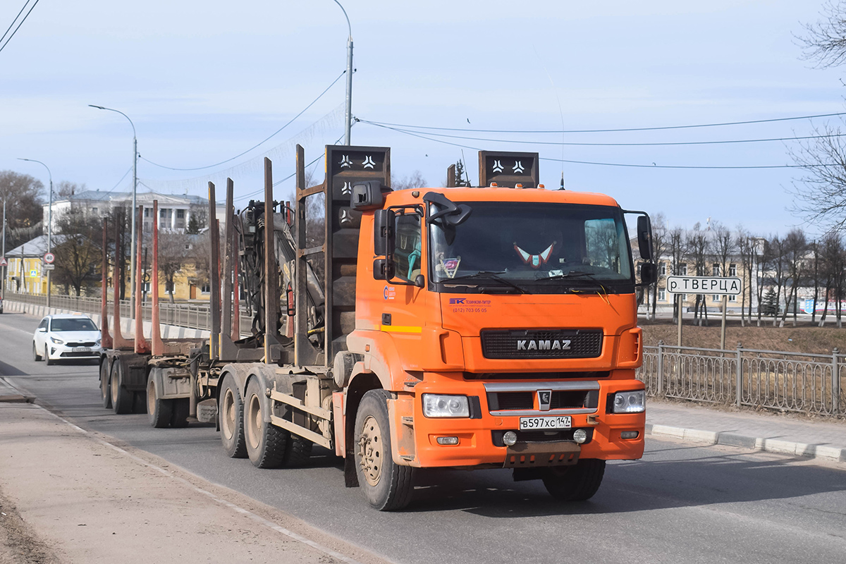 Ленинградская область, № В 597 ХС 147 — КамАЗ-6580-S5(87)