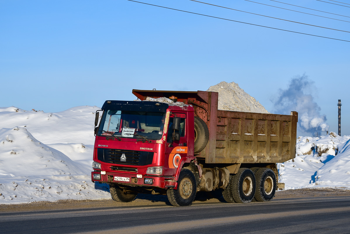 Архангельская область, № Н 219 СА 29 — Howo HW ZZ3327