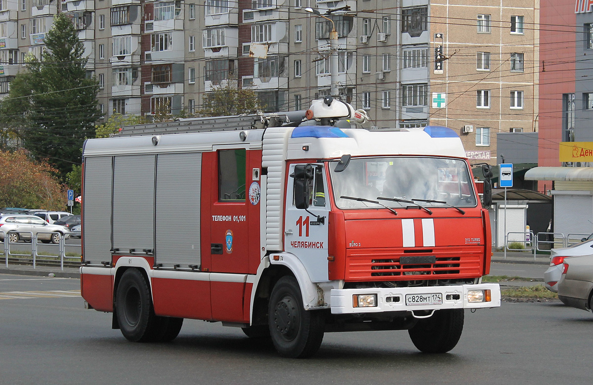 Челябинская область, № С 828 МТ 174 — КамАЗ-43253-A3(96)