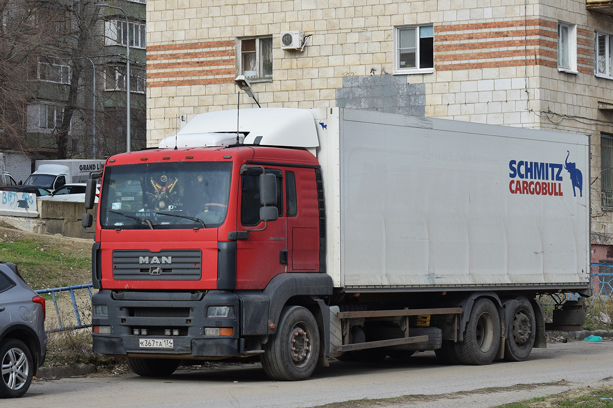 Волгоградская область, № К 367 ТА 134 — MAN TGA 26.350