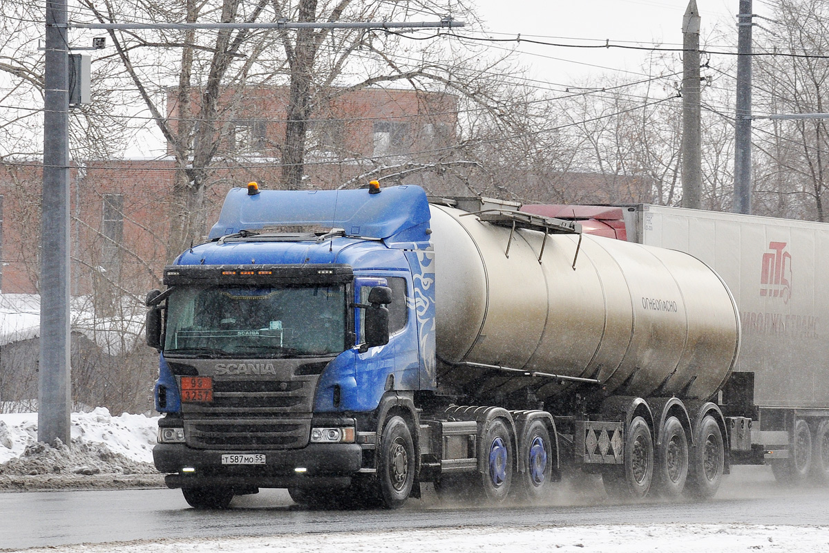 Омская область, № Т 587 МО 55 — Scania ('2004) P400