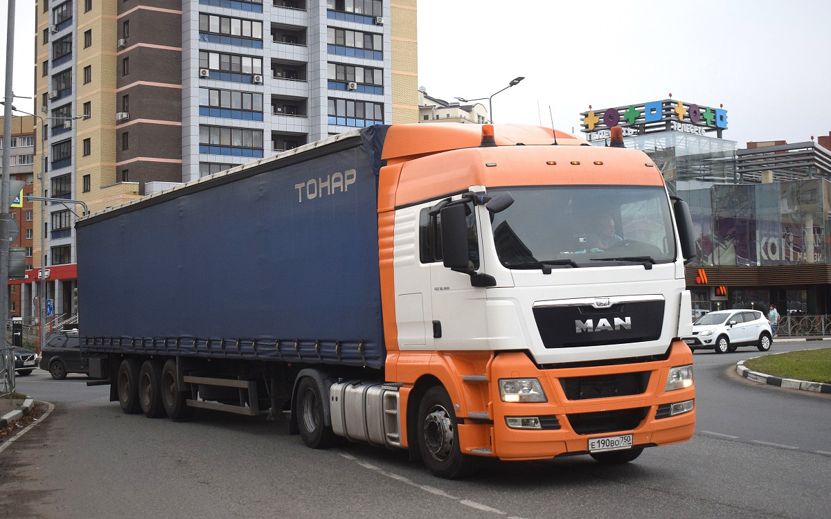 Московская область, № Е 190 ВО 750 — MAN TGX ('2007) 18.400