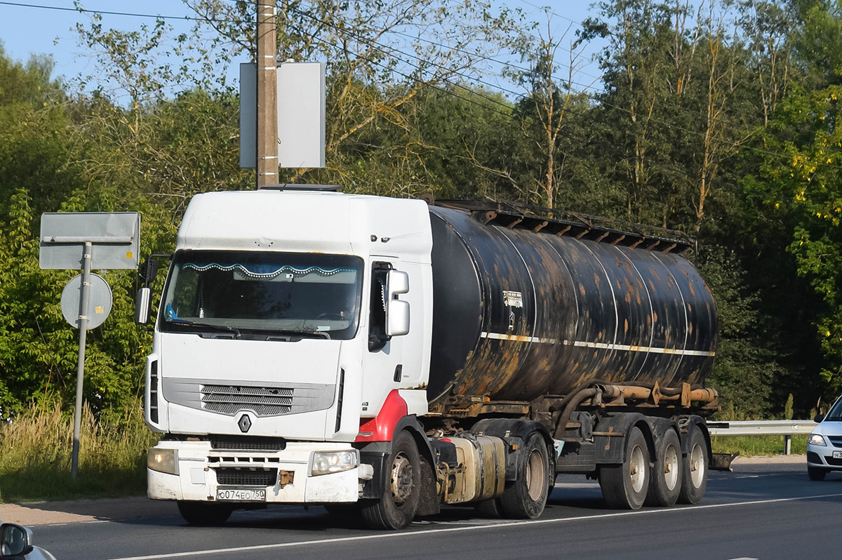 Московская область, № О 074 ЕО 750 — Renault Premium ('2006)
