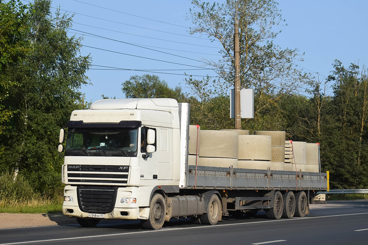 Смоленская область, № О 348 НК 67 — DAF XF105 FT