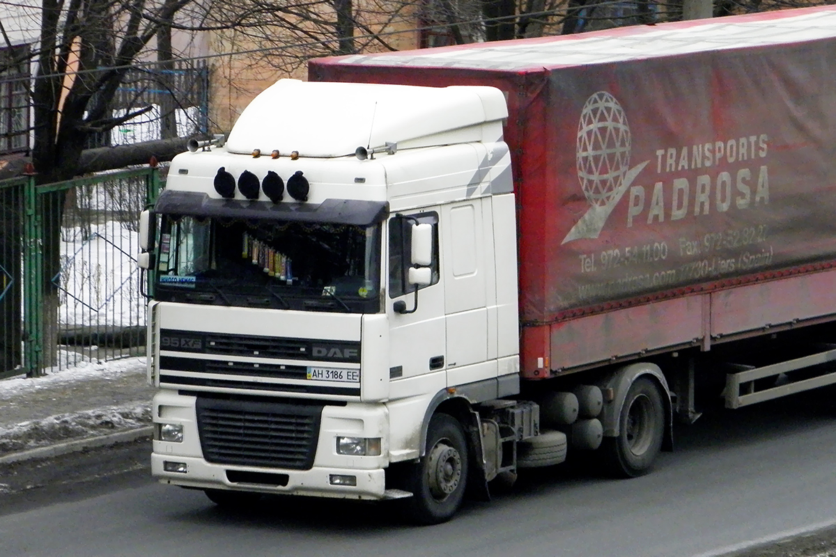 Донецкая область, № АН 3186 ЕЕ — DAF 95XF FT