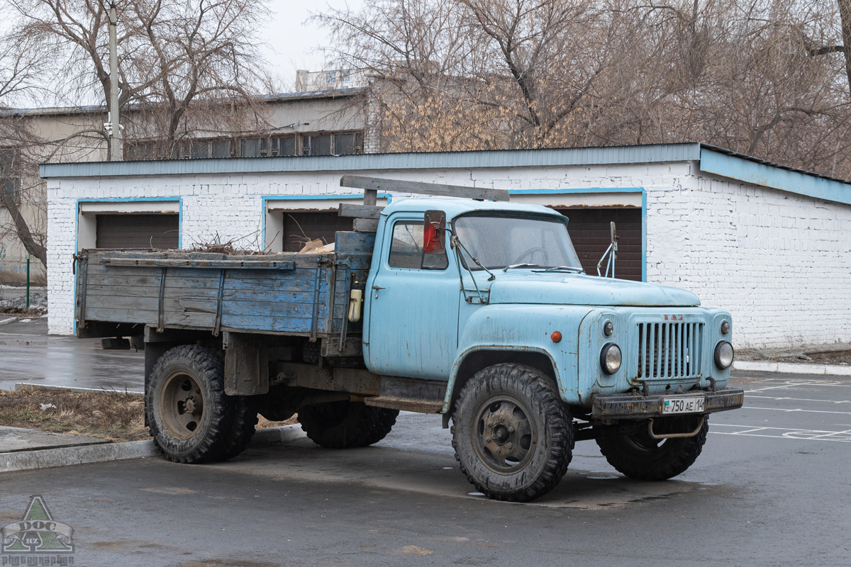 Павлодарская область, № 750 AE 14 — ГАЗ-52-04