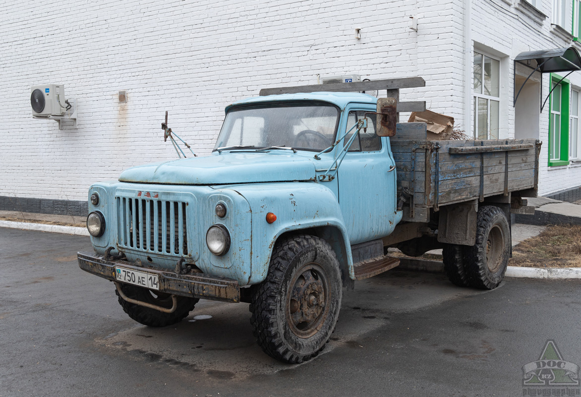 Павлодарская область, № 750 AE 14 — ГАЗ-52-04