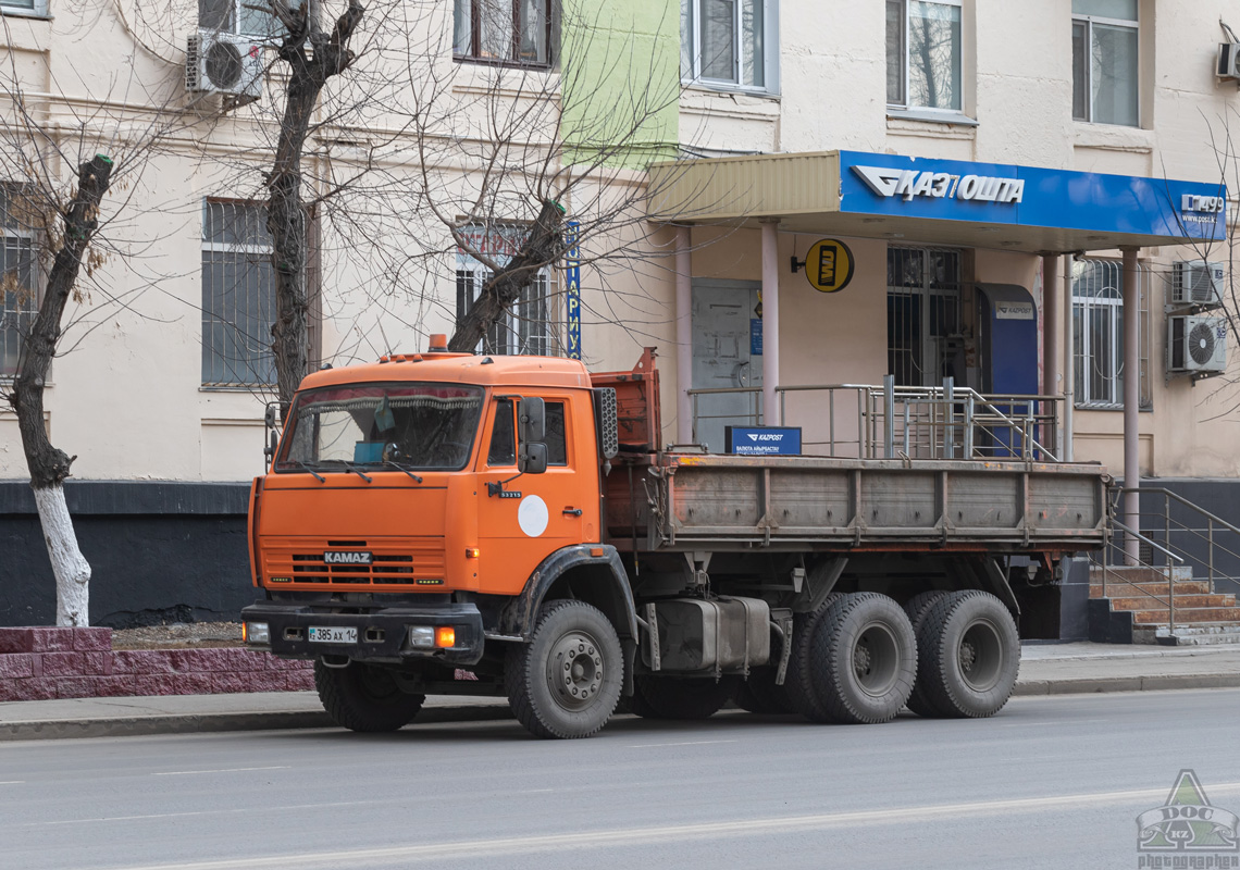 Павлодарская область, № 385 AX 14 — КамАЗ-65115-42