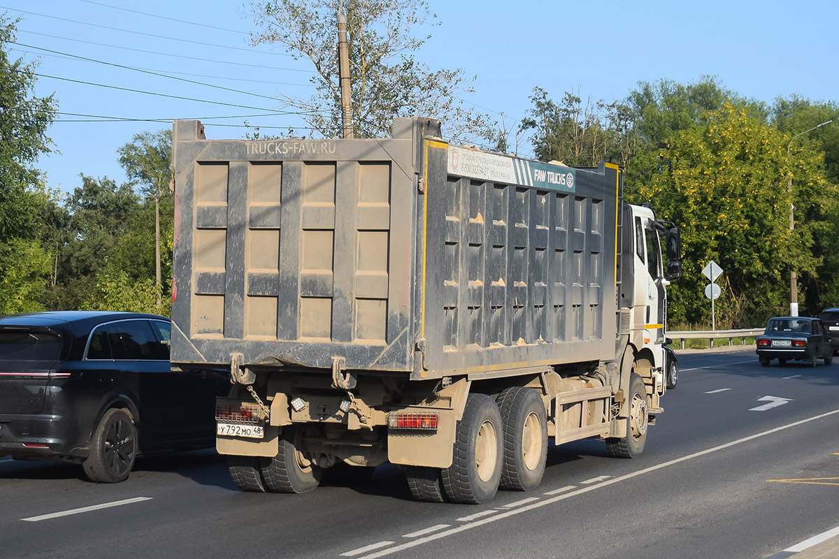 Липецкая область, № У 792 МО 48 — FAW J6 CA3250