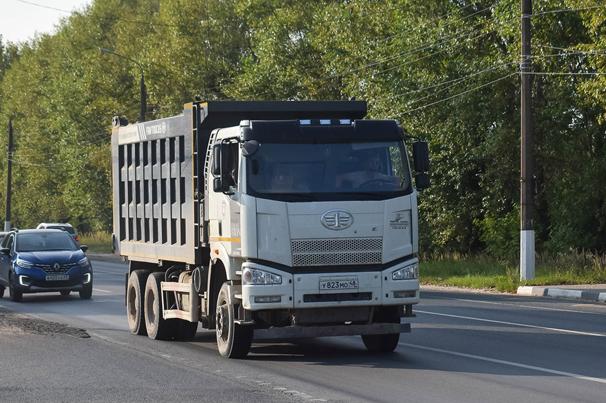 Липецкая область, № У 823 МО 48 — FAW J6 CA3250