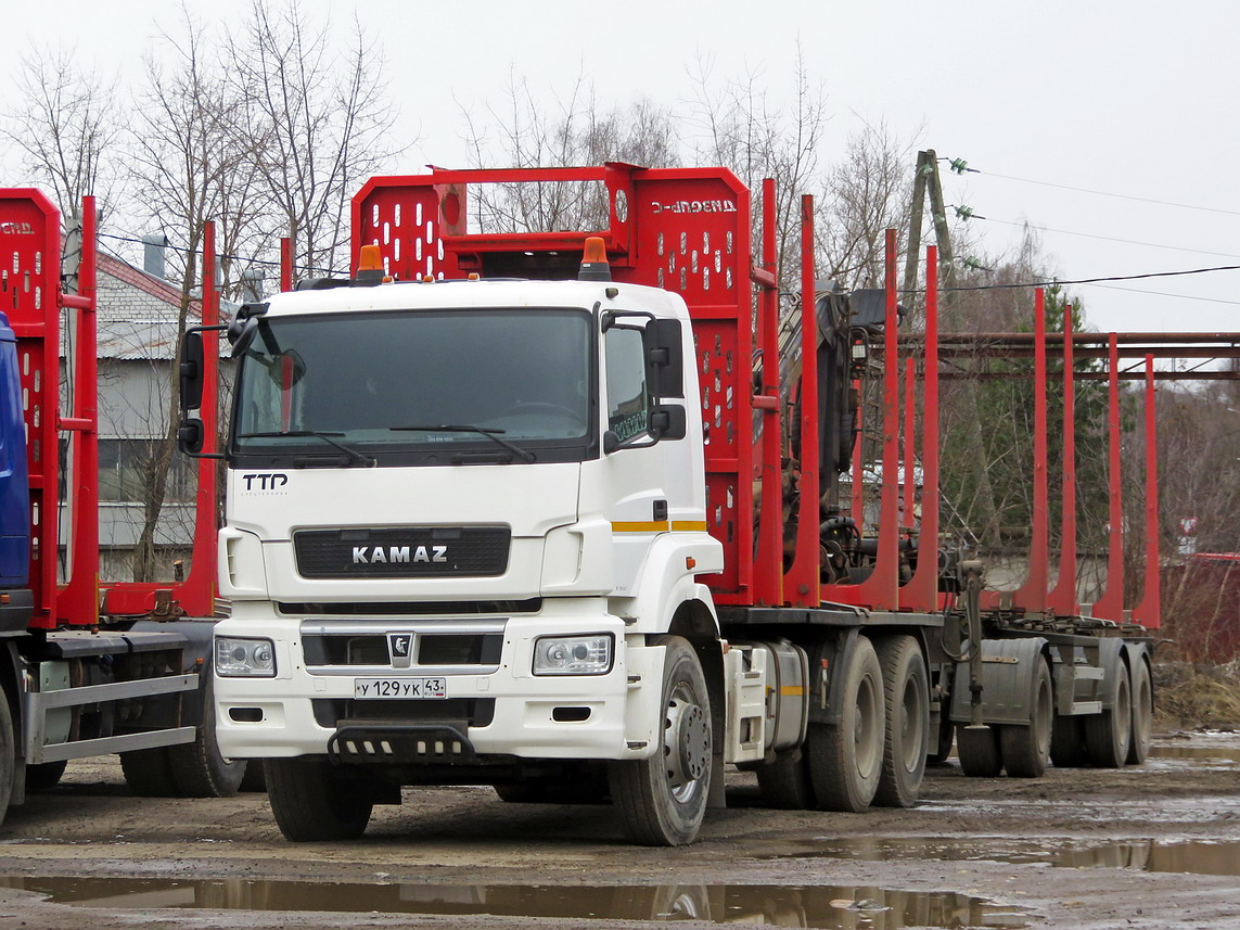 Кировская область, № У 129 УК 43 — КамАЗ-6580-S5(87)