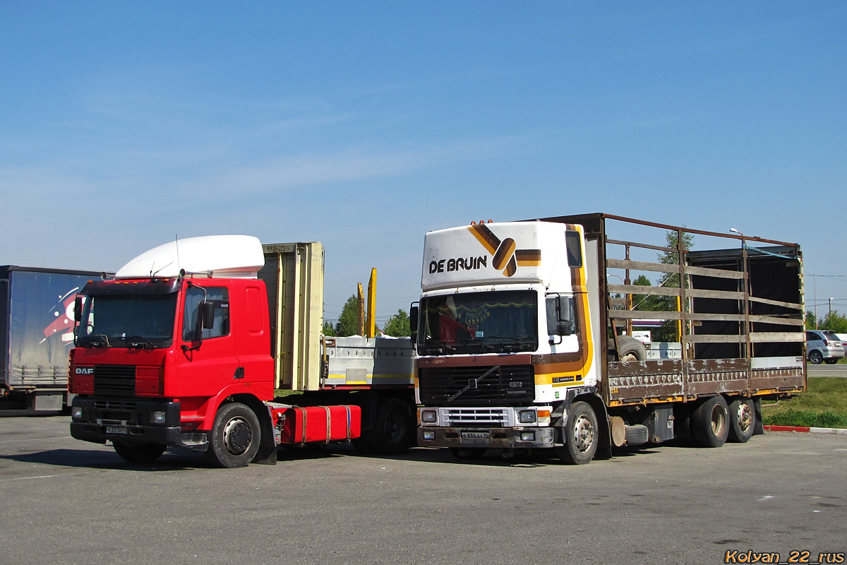 Алтайский край, № А 351 АК 122 — DAF 85 (CF) FT; Тюменская область, № 3014 — Volvo ('1987) F12