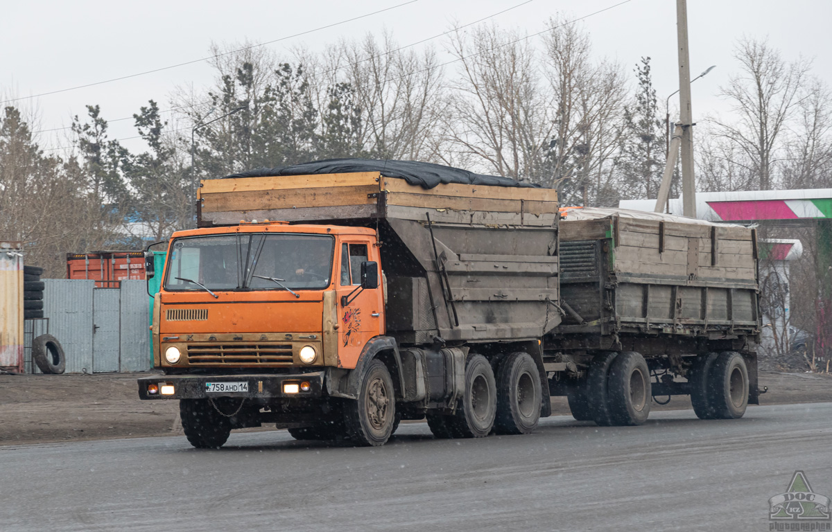 Павлодарская область, № 758 AHD 14 — КамАЗ-5511