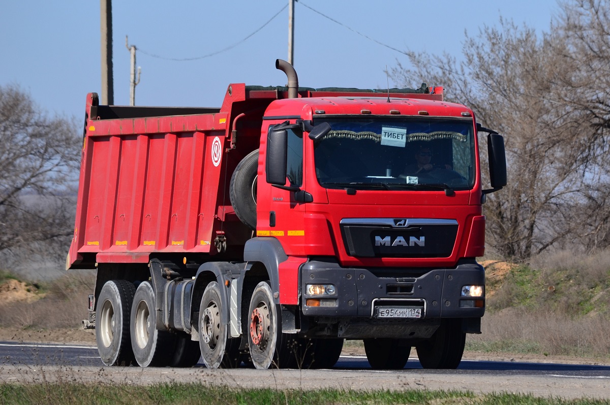 Волгоградская область, № Е 954 МК 134 — MAN TGS 41.440