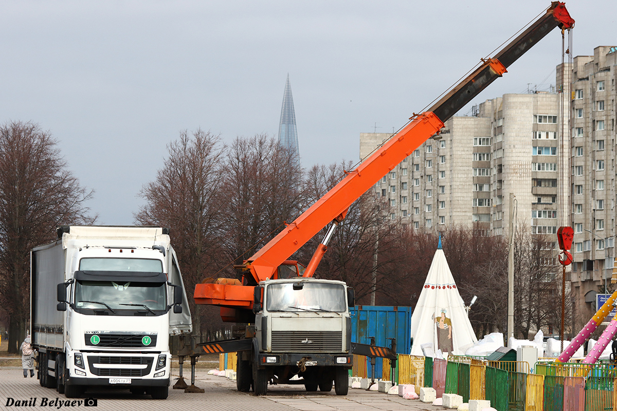 Башкортостан, № А 004 ТА 21 — Volvo ('2008) FH.460; Санкт-Петербург, № С 864 НС 98 — МАЗ-5337 [533700]