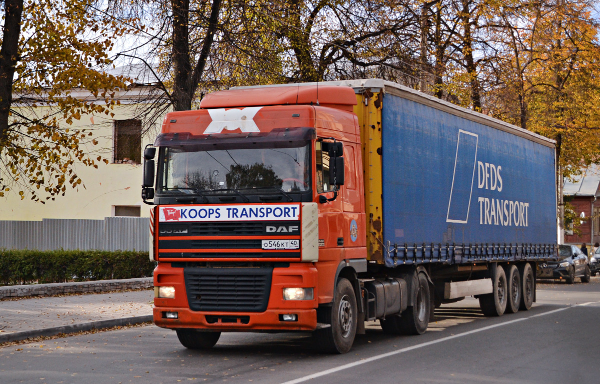 Калужская область, № О 546 КТ 40 — DAF 95XF FT