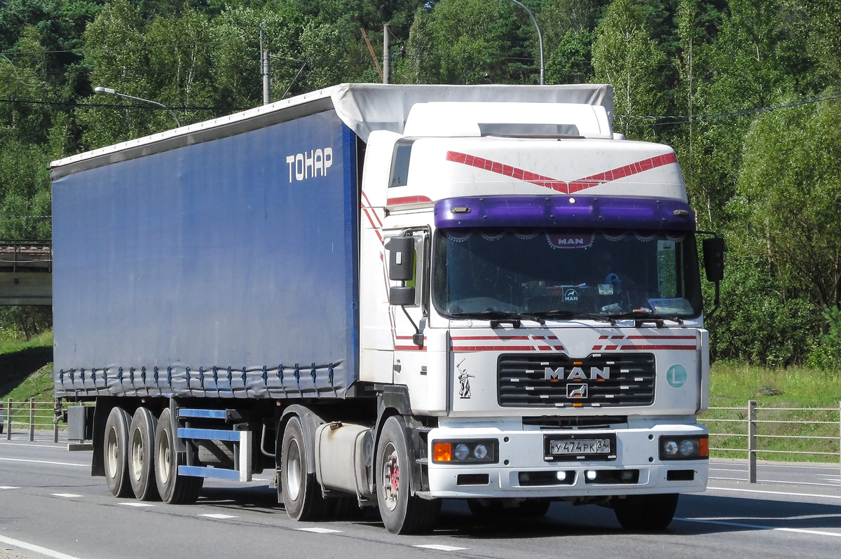 Волгоградская область, № У 474 РК 34 — MAN F2000 19.414