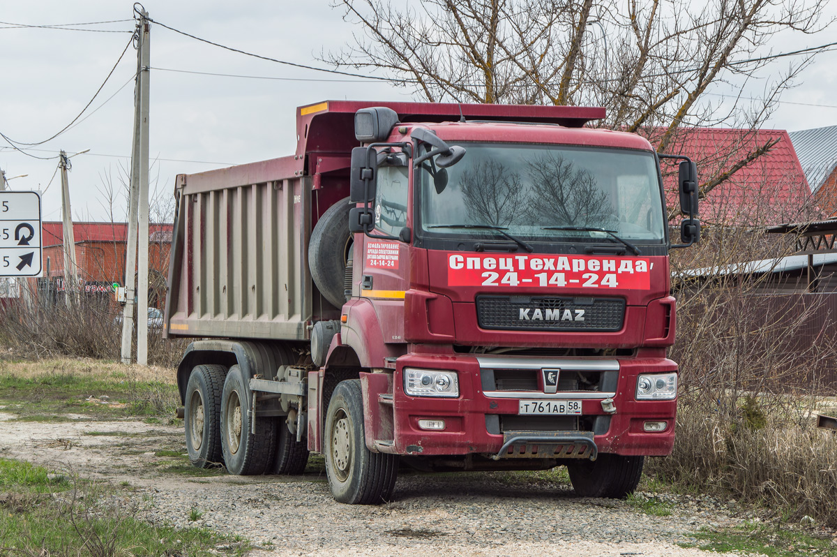 Пензенская область, № Т 761 АВ 58 — КамАЗ-6520-43 "Люкс"