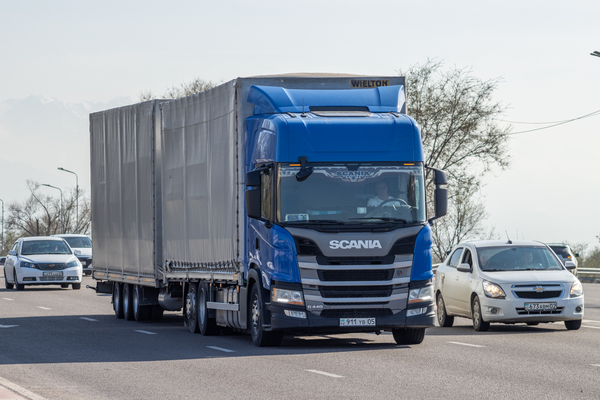 Алматинская область, № 911 YB 05 — Scania ('2016) G440