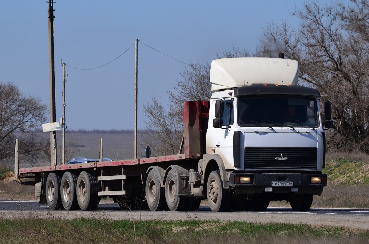 Волгоградская область, № Е 670 ХТ 134 — МАЗ-6422 (общая модель)