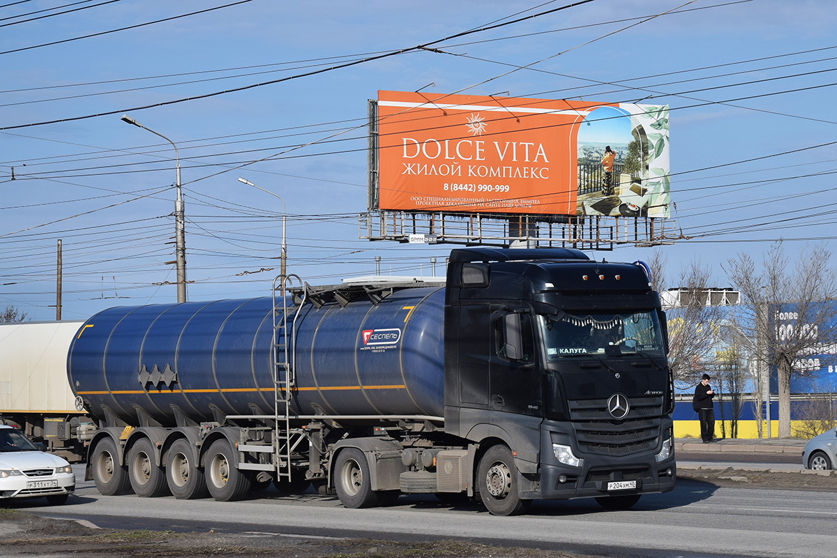 Калужская область, № Р 204 ХМ 40 — Mercedes-Benz Actros '18 1845 [Z9M]