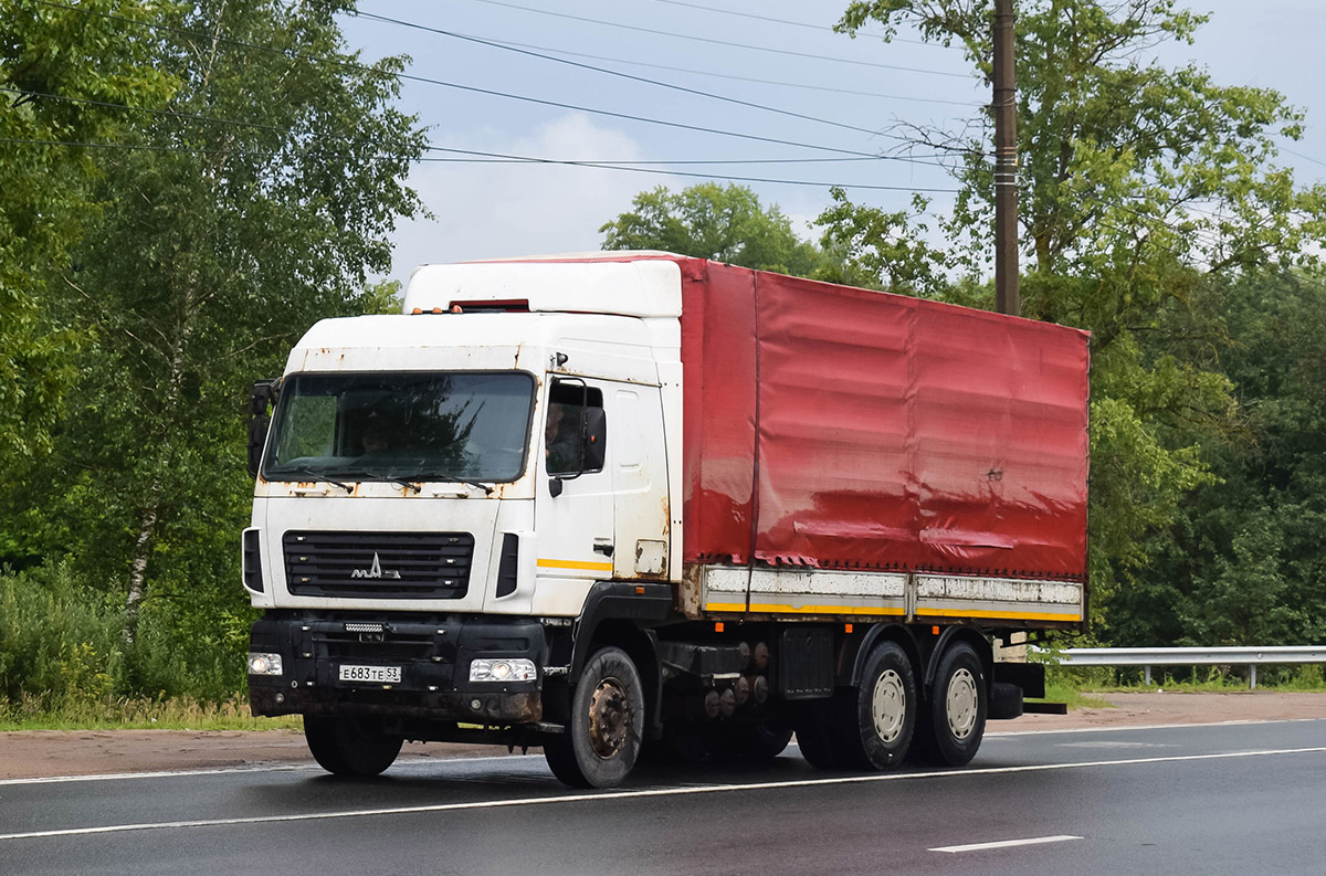 Новгородская область, № Е 683 ТЕ 53 — МАЗ-6312A9