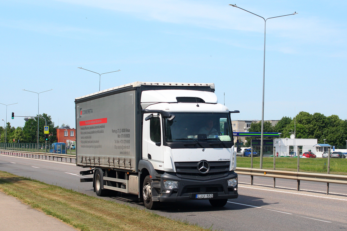 Литва, № LJJ 553 — Mercedes-Benz Actros ('2018)