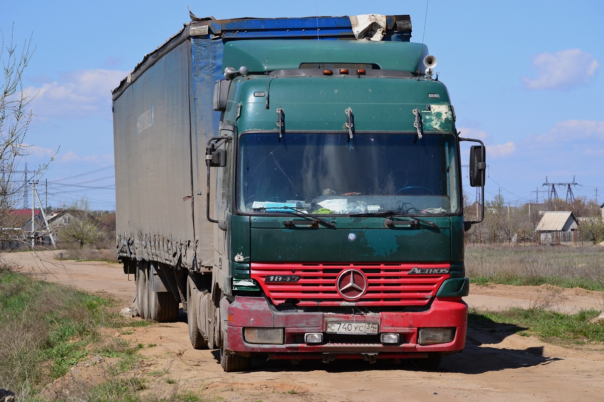 Волгоградская область, № С 740 УС 34 — Mercedes-Benz Actros ('1997) 1843