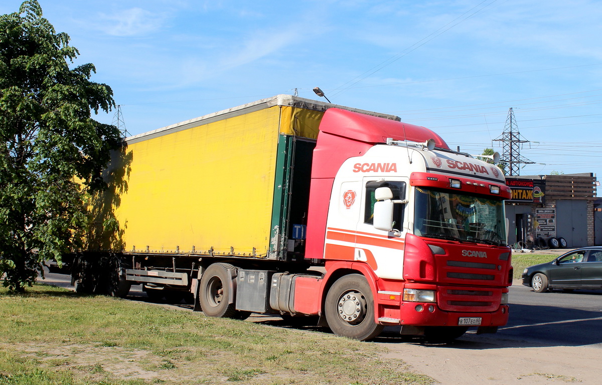 Псковская область, № В 107 ЕО 60 — Scania ('2004) P340