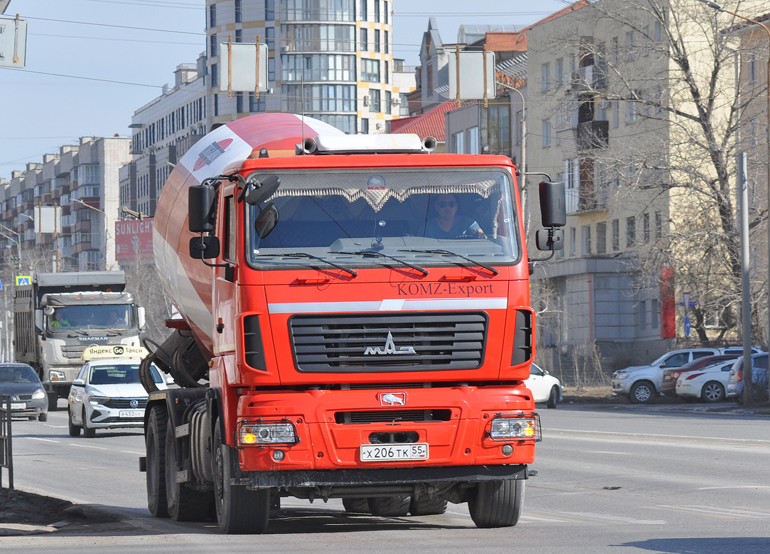 Омская область, № Х 206 ТК 55 — МАЗ-63122J
