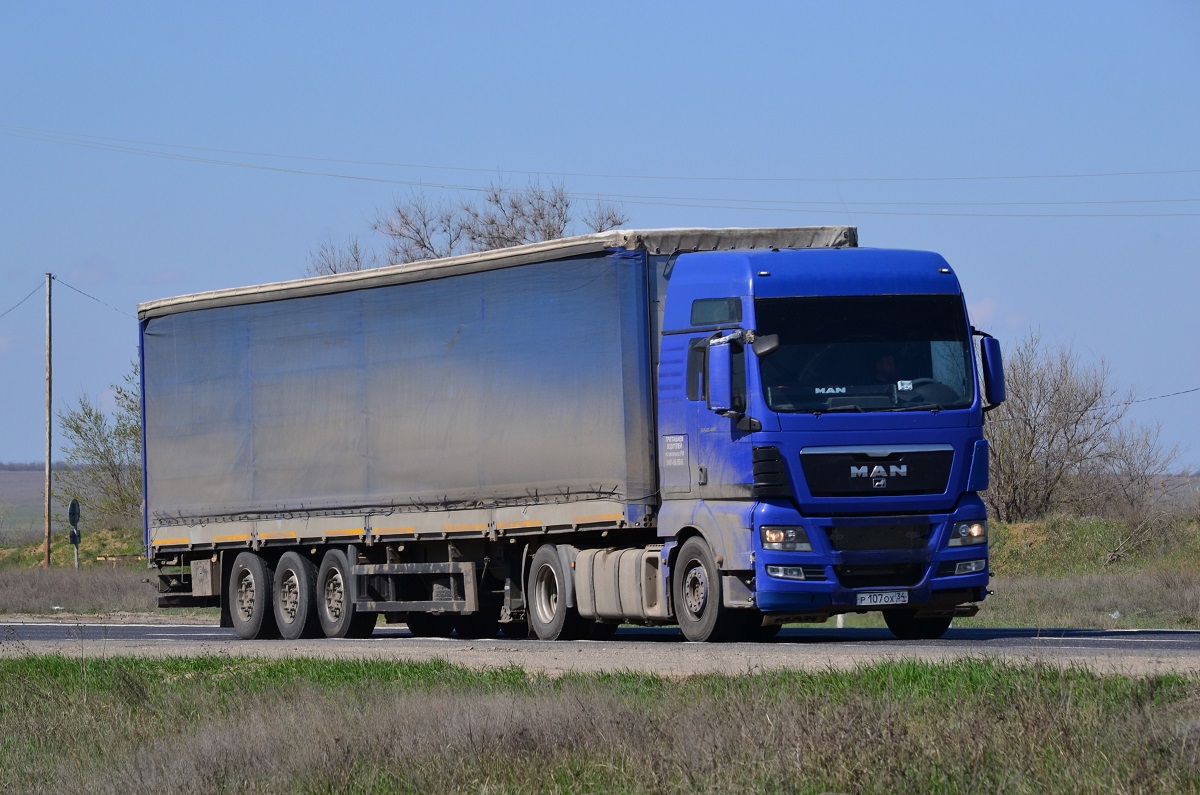 Волгоградская область, № Р 107 ОХ 34 — MAN TGX ('2007) 18.480