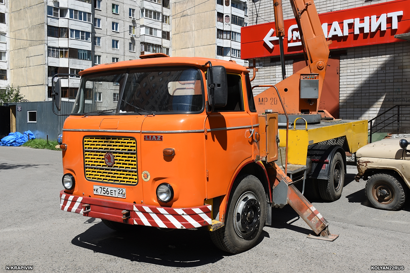 Алтайский край, № К 756 ЕТ 22 — Škoda 706 MTS 24