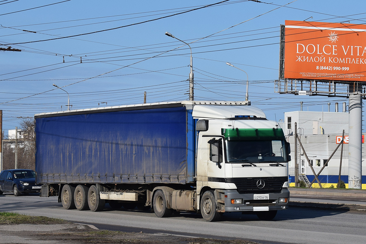 Пензенская область, № О 213 МР 58 — Mercedes-Benz Actros ('1997) 1840