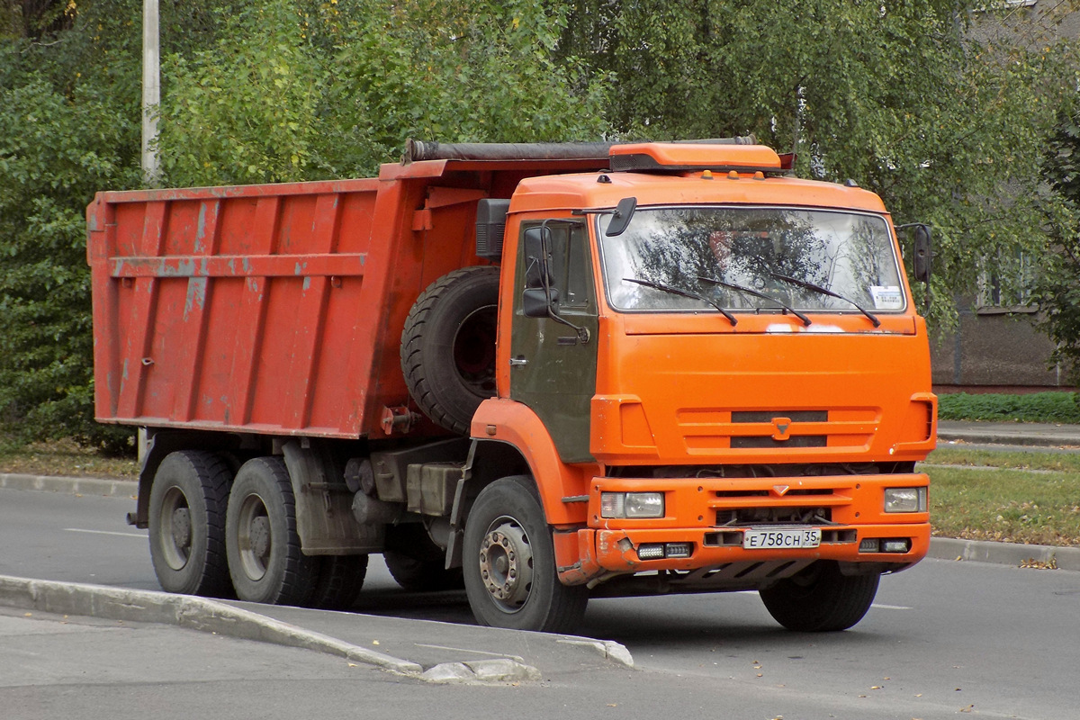 Вологодская область, № Е 758 СН 35 — КамАЗ-6520 [652000]