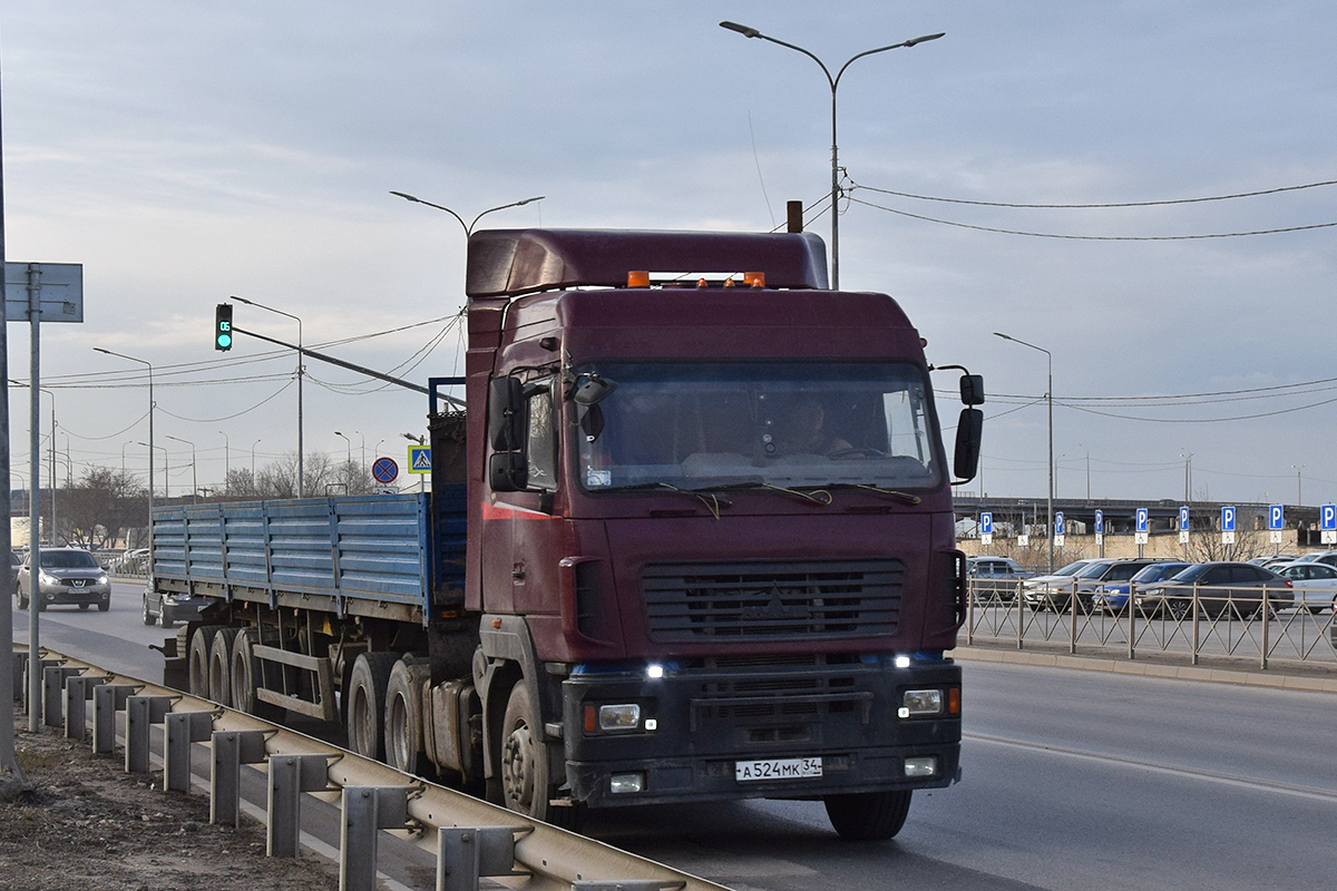 Волгоградская область, № А 524 МК 34 — МАЗ-6430A8
