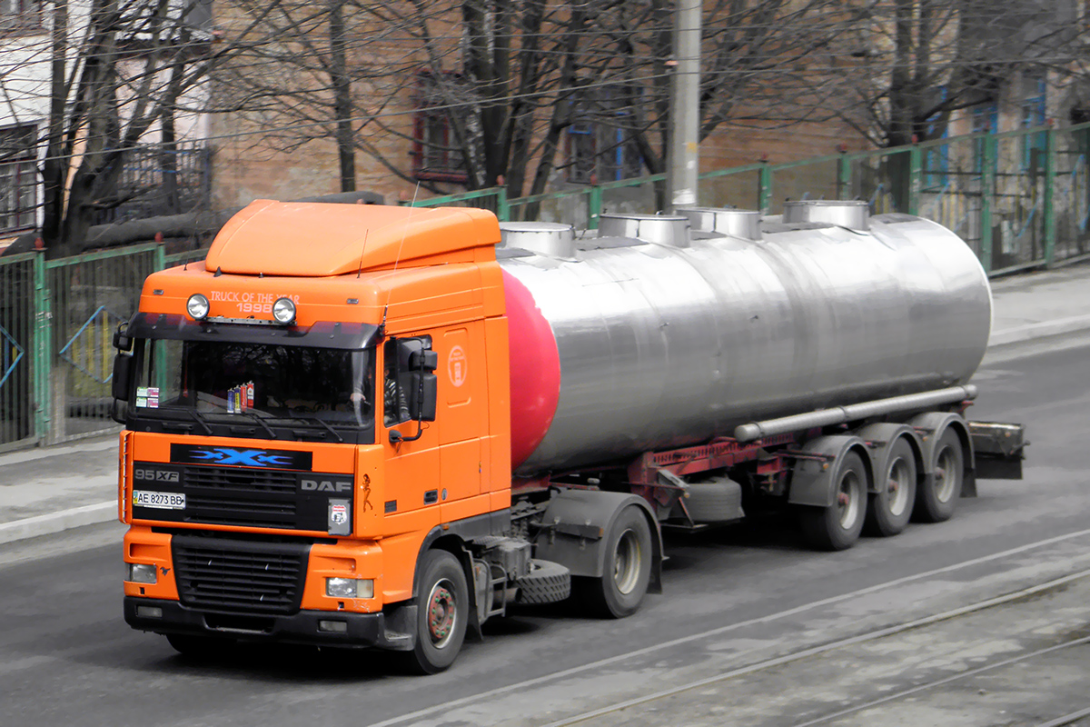 Днепропетровская область, № АЕ 8273 ВВ — DAF 95XF FT